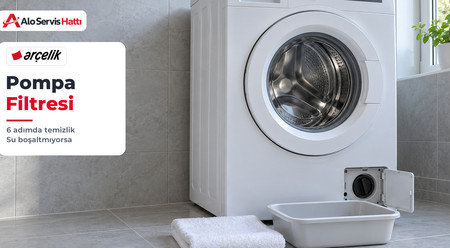 Arçelik Çamaşır Makinesi Pompa Filtresi 6 Adımda Temizlenir