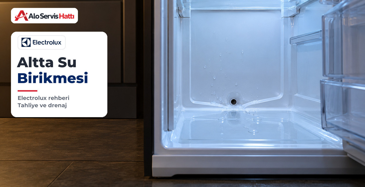 Buzdolabının Altında ve İçinde Su: Electrolux Tahliye Kontrolü